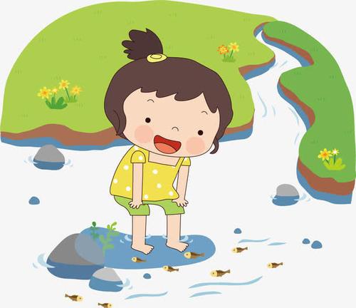 梦见小女孩抓鱼