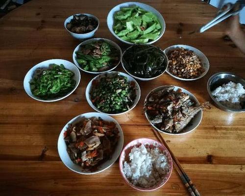 梦见吃饭没菜