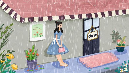 梦见下雨时躲雨