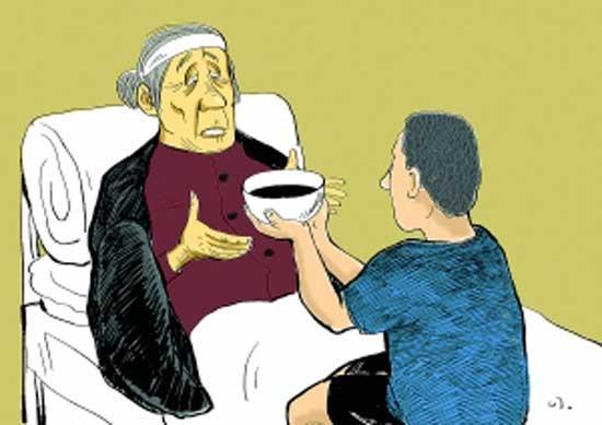 梦见母亲生病