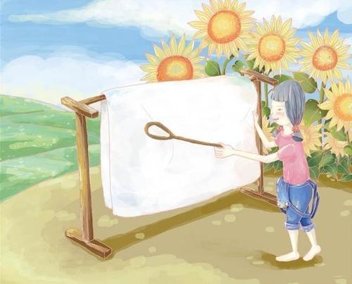 梦见晒被子