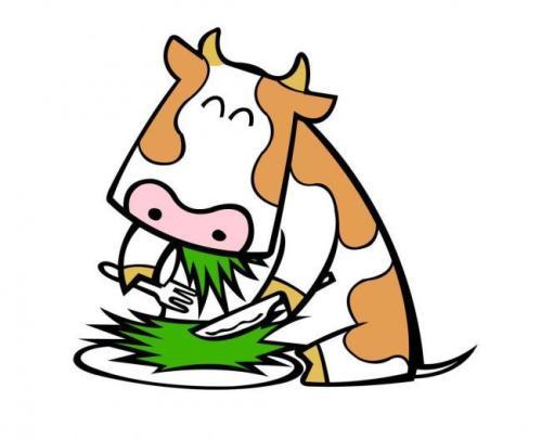 梦见自己吃草