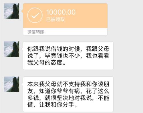 梦见女朋友向我借钱