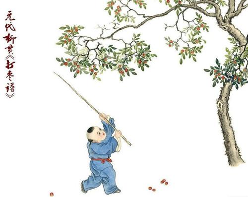 梦见打枣打了一地枣