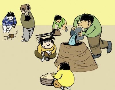 梦见和泥